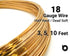 18 Gauge 14K Yellow Gold Filled Round Half Hard or Dead Soft Wire